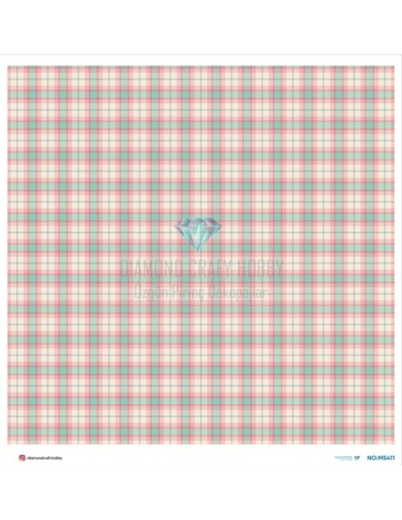 M5411 Diamond Metrelik Büyük Boy Pirinç Dekopaj Kağıdı 90x90cm