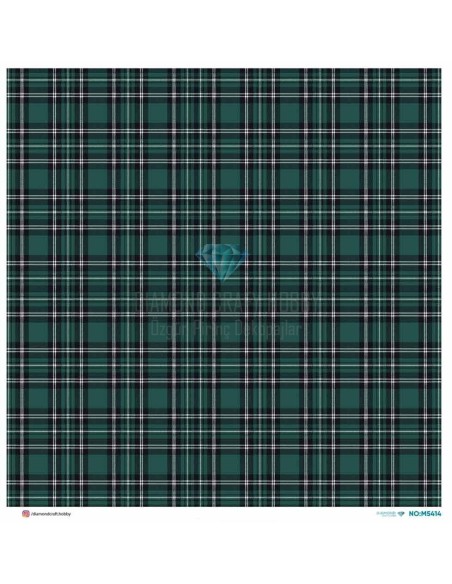 M5414 Diamond Metrelik Büyük Boy Pirinç Dekopaj Kağıdı 90x90cm