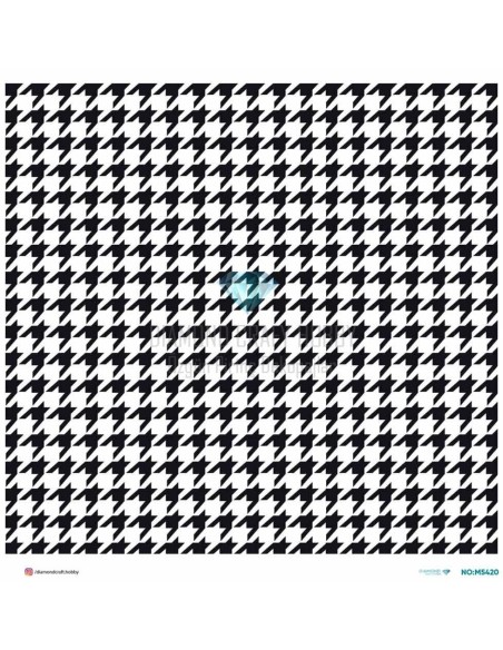 M5420 Diamond Metrelik Büyük Boy Pirinç Dekopaj Kağıdı 90x90cm