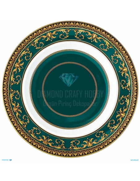 M5431 Diamond Metrelik Büyük Boy Pirinç Dekopaj Kağıdı 90x90cm