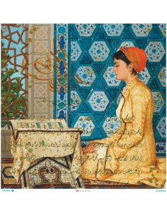 M5452 Diamond Metrelik Büyük Boy Pirinç Dekopaj Kağıdı 90x90cm