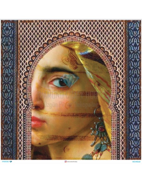 M5461 Diamond Metrelik Büyük Boy Pirinç Dekopaj Kağıdı 90x90cm