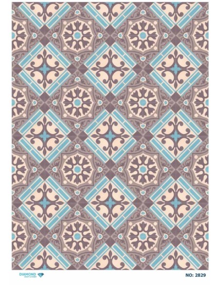 2829 Diamond Pirinç Dekopaj Kağıdı 30x42cm