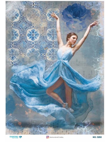 3250 Diamond Pirinç Dekopaj Kağıdı 30x42cm