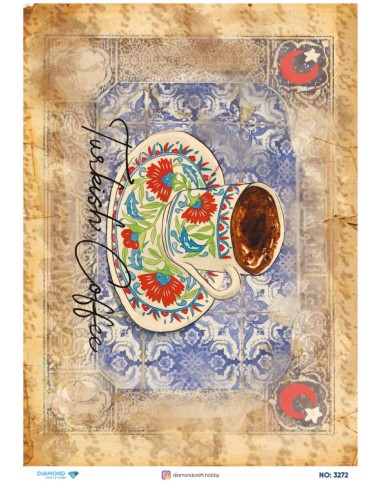 3272 Diamond Pirinç Dekopaj Kağıdı 30x42cm