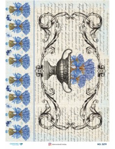 3279 Diamond Pirinç Dekopaj Kağıdı 30x42cm