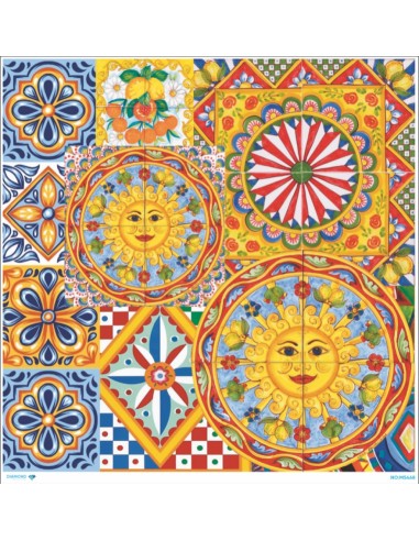 M5468 Diamond Metrelik Büyük Boy Pirinç Dekopaj Kağıdı 90x90cm