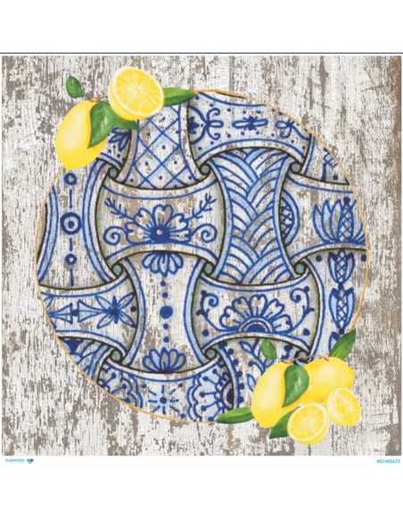 M5473 Diamond Metrelik Büyük Boy Pirinç Dekopaj Kağıdı 90x90cm