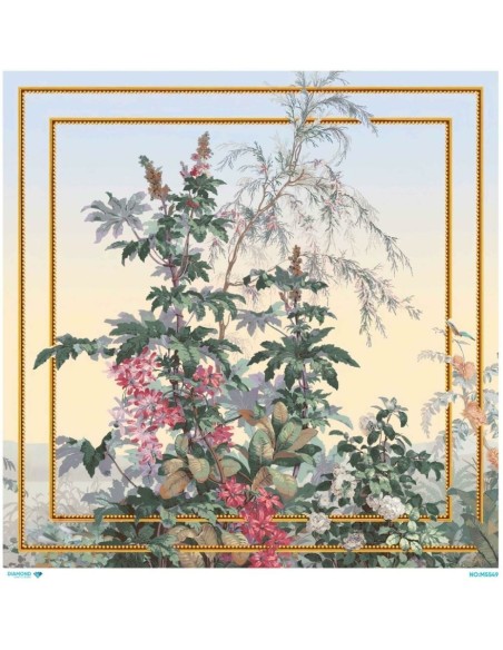M5549 Diamond Metrelik Büyük Boy Pirinç Dekopaj Kağıdı 90x90cm