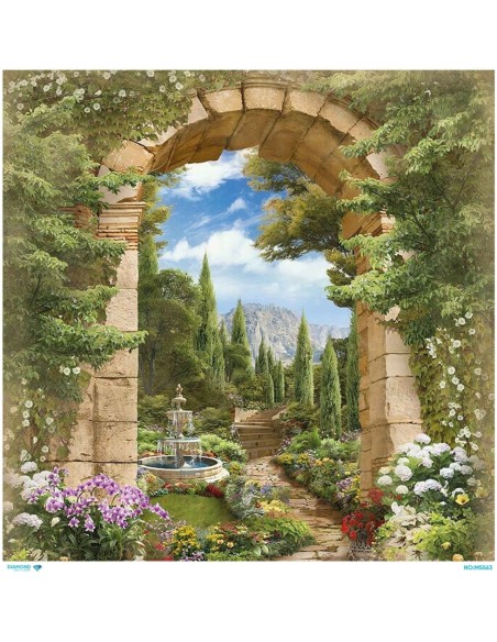 M5563 Diamond Metrelik Büyük Boy Pirinç Dekopaj Kağıdı 90x90cm
