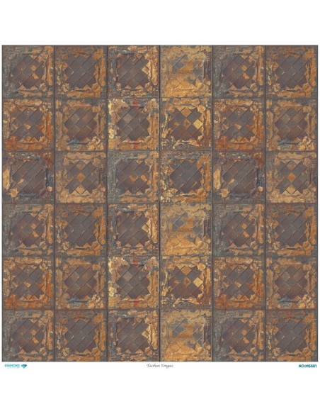 M5581 Diamond Metrelik Büyük Boy Pirinç Dekopaj Kağıdı 90x90cm