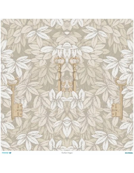 M5584 Diamond Metrelik Büyük Boy Pirinç Dekopaj Kağıdı 90x90cm