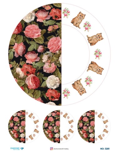 3281 Diamond Pirinç Dekopaj Kağıdı 30x42cm