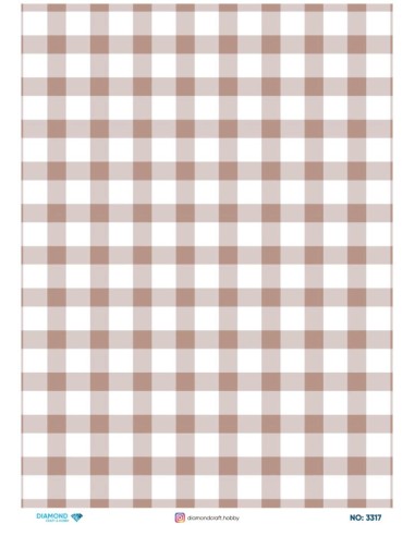 3317 Diamond Pirinç Dekopaj Kağıdı 30x42cm