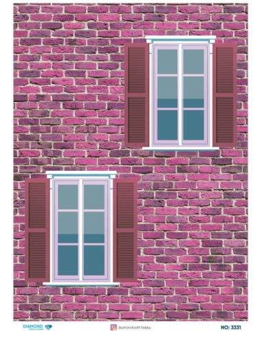 3331 Diamond Pirinç Dekopaj Kağıdı 30x42cm