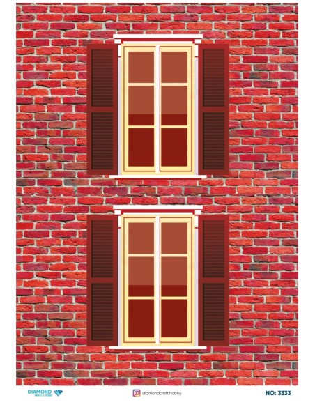 3333 Diamond Pirinç Dekopaj Kağıdı 30x42cm