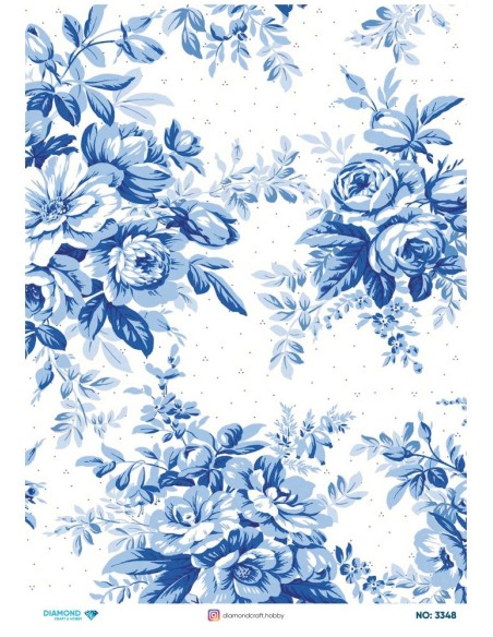 3348 Diamond Pirinç Dekopaj Kağıdı 30x42cm