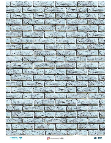 3351 Diamond Pirinç Dekopaj Kağıdı 30x42cm