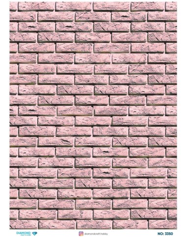 3350 Diamond Pirinç Dekopaj Kağıdı 30x42cm