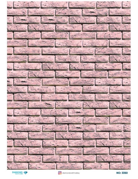 3350 Diamond Pirinç Dekopaj Kağıdı 30x42cm