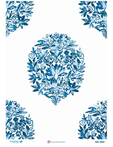 3363 Diamond Pirinç Dekopaj Kağıdı 30x42cm