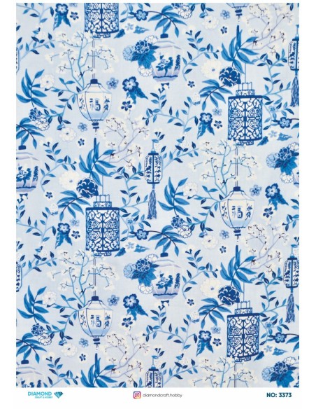 3373 Diamond Pirinç Dekopaj Kağıdı 30x42cm