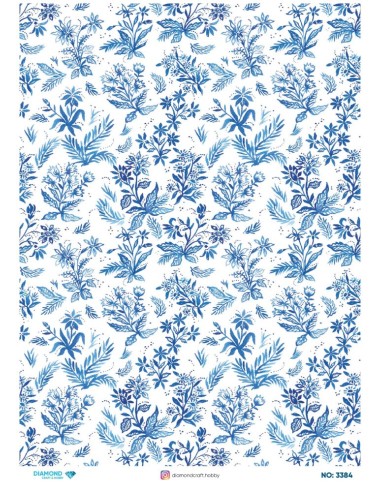 3384 Diamond Pirinç Dekopaj Kağıdı 30x42cm