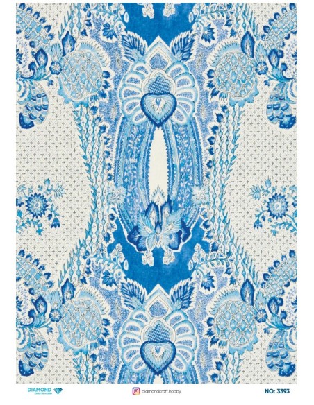 3393 Diamond Pirinç Dekopaj Kağıdı 30x42cm