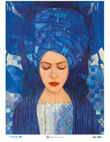 3396 Diamond Pirinç Dekopaj Kağıdı 30x42cm