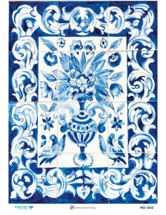 3412 Diamond Pirinç Dekopaj Kağıdı 30x42cm