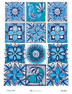 3413 Diamond Pirinç Dekopaj Kağıdı 30x42cm