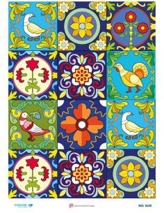 3415 Diamond Pirinç Dekopaj Kağıdı 30x42cm