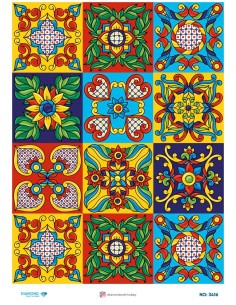 3416 Diamond Pirinç Dekopaj Kağıdı 30x42cm