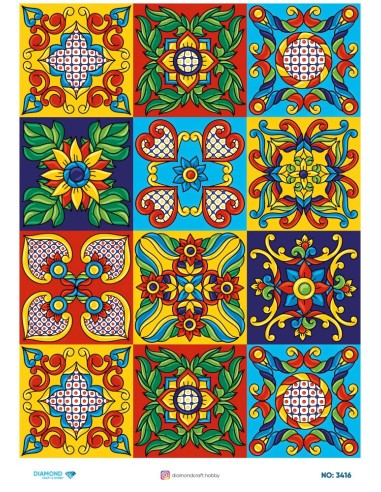 3416 Diamond Pirinç Dekopaj Kağıdı 30x42cm