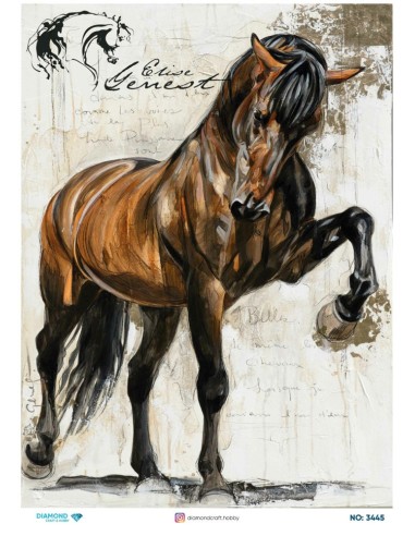 3445 Diamond Pirinç Dekopaj Kağıdı 30x42cm