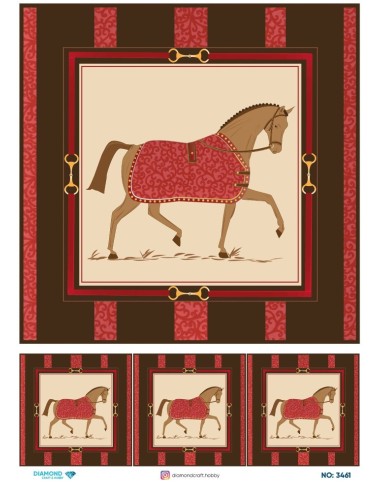 3461 Diamond Pirinç Dekopaj Kağıdı 30x42cm