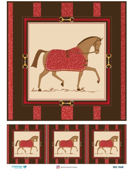 3461 Diamond Pirinç Dekopaj Kağıdı 30x42cm