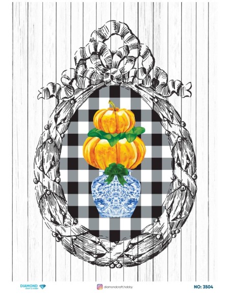 3504 Diamond Pirinç Dekopaj Kağıdı 30x42cm
