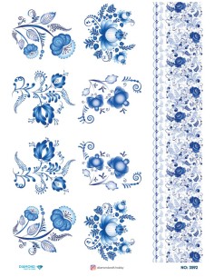 3592 Diamond Pirinç Dekopaj Kağıdı 30x42cm