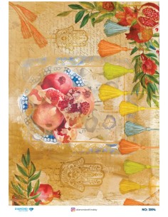 3594 Diamond Pirinç Dekopaj Kağıdı 30x42cm