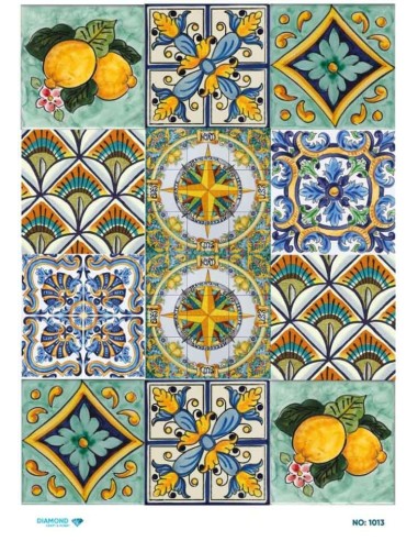 1013 Diamond Pirinç Dekopaj Kağıdı 30x42cm