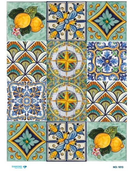 1013 Diamond Pirinç Dekopaj Kağıdı 30x42cm
