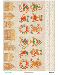 3623 Diamond Pirinç Dekopaj Kağıdı 30x42cm