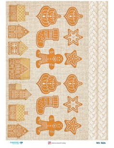 3624 Diamond Pirinç Dekopaj Kağıdı 30x42cm