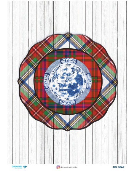 3645 Diamond Pirinç Dekopaj Kağıdı 30x42cm