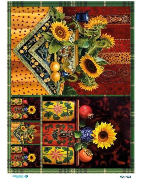 1023 Diamond Pirinç Dekopaj Kağıdı 30x42cm
