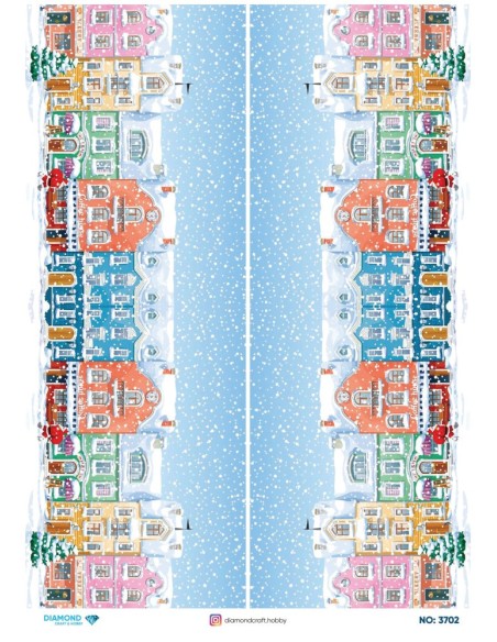 3702 Diamond Pirinç Dekopaj Kağıdı 30x42cm