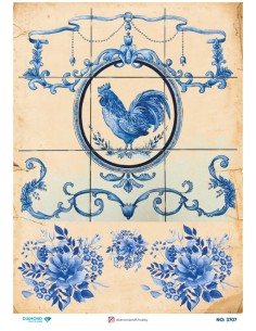 3707 Diamond Pirinç Dekopaj Kağıdı 30x42cm
