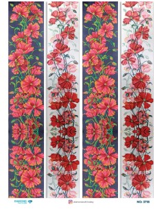 3718 Diamond Pirinç Dekopaj Kağıdı 30x42cm