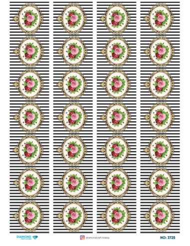 3725 Diamond Pirinç Dekopaj Kağıdı 30x42cm